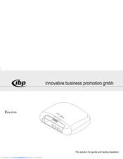 IBP EPILATOR Manual