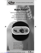 IBP KALM PATCH Instructions For Use Manual
