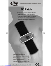 IBP O2 Patch WL-2405 Instructions For Use Manual