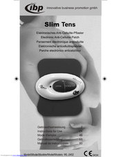 IBP Slim Tens WL-2402 Instructions For Use Manual