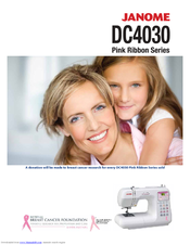 JANOME DC 4030 - Brochure