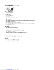 FOSSIL TEN HALF DIGIT DIGITAL FL145 Manual