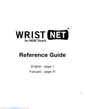 FOSSIL WRIST NET Reference Manual
