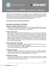 ZENEC Navigation Software Manual