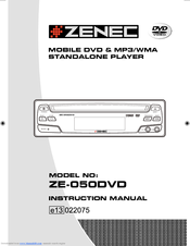 ZENEC ZE-050DVD Instruction Manual