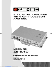 ZENEC ZE-5.1D Operation Manual