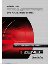 ZENEC ZE-NA2000 - Software Manual