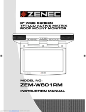 ZENEC ZEM-W801RM Instruction Manual