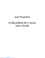 Acer K130 Series User Manual
