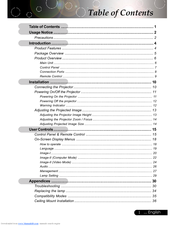 Optoma EP745 User Manual