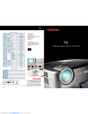 Toshiba TDP-P8 Specifications
