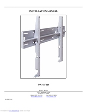 Pioneer PWM-F110 - Bracket For Plasma Panel Installation Manual