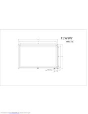 Sanyo CE52SR2 - 16:9 Product Dimensions