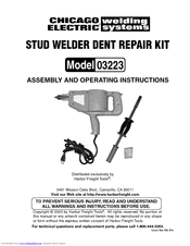 CHICAGO 3223 Assembly And Operating Instructions Manual