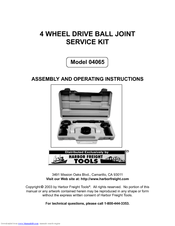 CHICAGO 4065 Assembly And Operating Instructions Manual