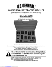 U.S. General 66958 Operating Information Manual
