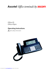 Ascom OFFICE 45 - Manuals | ManualsLib