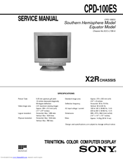 Sony CPD-100ES Service Manual