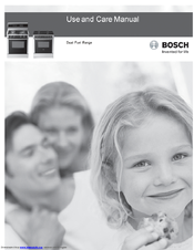 Bosch HDS7052U - 30 Inch Dual-Fuel Range Use & Care Manual