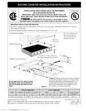 Electrolux E36EC75HSS -Pro-Style Slide-In Installation Instructions Manual