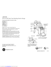 GE JAP02SNSS - 24 Inch - Electric Ran Dimensions And Installation Information