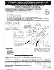 Kenmore 4101 - Elite 30 in. Slide-In Electric Range Installation Instructions Manual