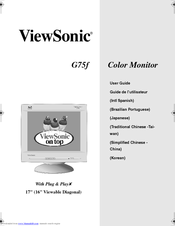 ViewSonic G75f User Manual