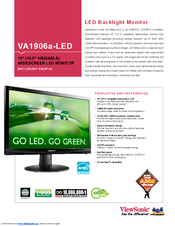 ViewSonic VA1906a-LED Datasheet