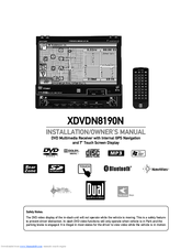 DUAL XDVDN8190N Installation & Owner's Manual