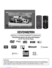 DUAL XDVDN8290N Installation & Owner's Manual