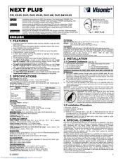 VISONIC DUO Installation Instructions