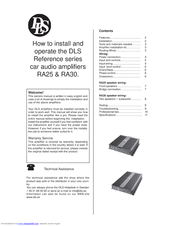 DLS RA30 How To Install And Operate