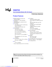 Intel 536EPXX - PRELIMINARY Datasheet