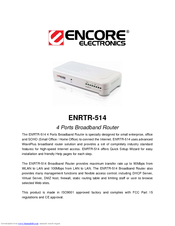 ENCORE ENRTR-514 Datasheet