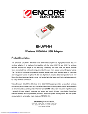 ENCORE ENUWI-N4 Datasheet