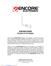 ENCORE ENUWI--XAN3 Datasheet