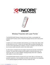 ENCORE ENUWP - Datasheet