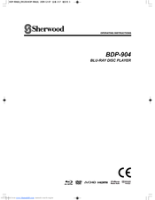 SHERWOOD BDP904 Operating Instructions Manual