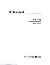 SHERWOOD VD-4502 Operating Instructions Manual