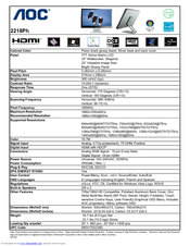 AOC 2218PH Brochure