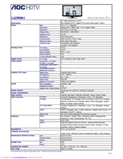 AOC L22W861 Specifications