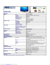 AOC LE40H137M - Brochure