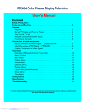 AOC PD5084 User Manual