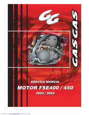 GAS GAS EC FSE 450 - SERVICE  2002 & 2003 Service Manual