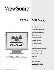 ViewSonic VE175b User Manual