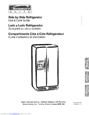 Kenmore 4156 - 25.0 cu. Ft. Non-Dispensing Refrigerator Use And Care Manual