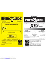 KitchenAid KBFS25EWWH Energy Manual
