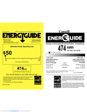 KitchenAid KBFS22EWWH Energy Manual