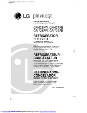 LG Privelege GR-627RB Owner's Manual