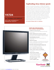 ViewSonic VX724 Specifications